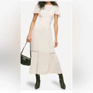 NWT Reformation White Domini Dress Size 6